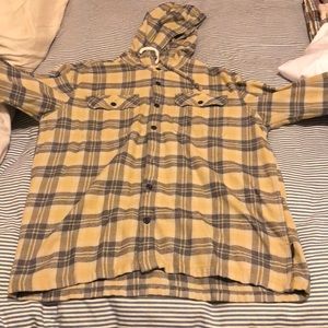 Patagonia Mens Hooded Flannel Shirt